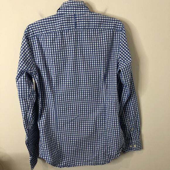 Banana Republic Men's Soft-Wash Tailored Slim-Fit Gingham Button-Down Shirt S - Picture 7 of 7
